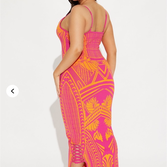 NWT Bad Gal Bandage Maxi Dress - Pink - Picture 5 of 7